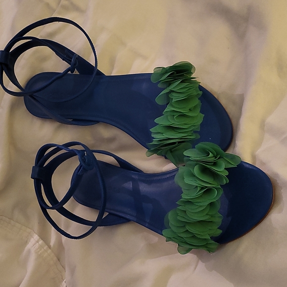 Blue and Green Sandals - Picture 4 of 7